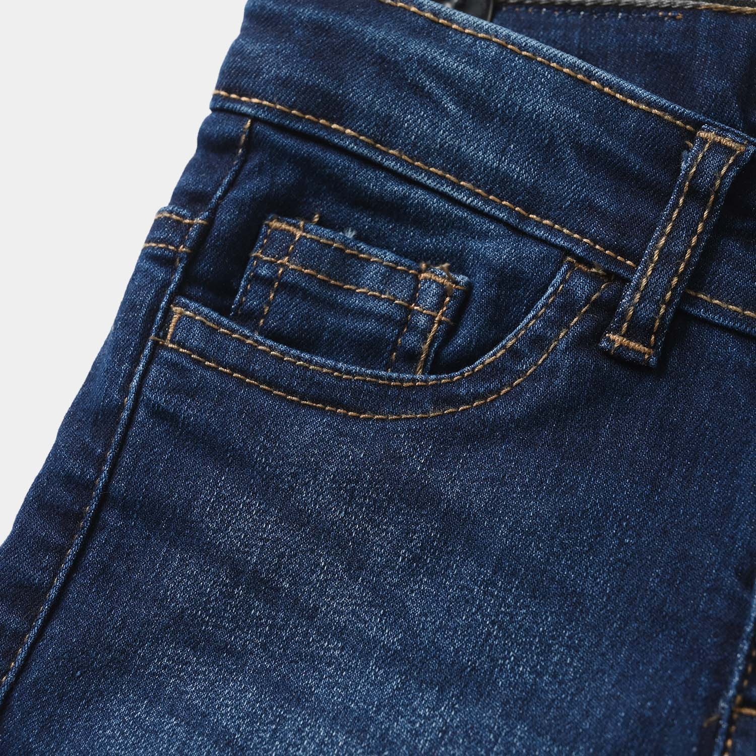 Boys Denim Viscose Pant Basic - Dark blue - Image 2