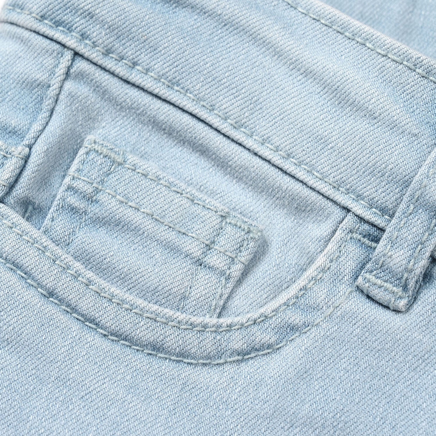 Boys Denim Viscose Pant Basic - Ice Blue - Image 2
