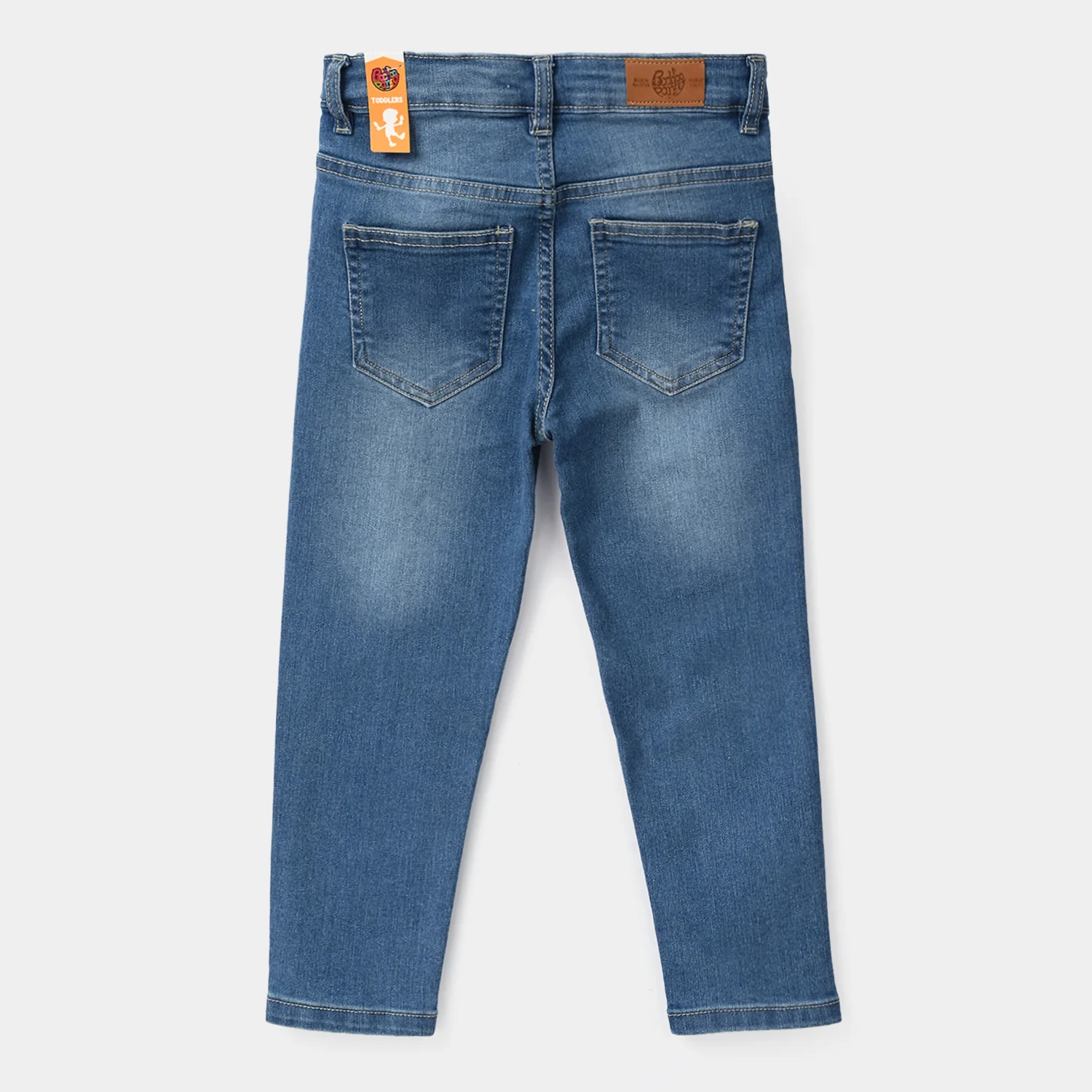 Boys Denim Viscose Pants Basic - Light Blue - Image 3