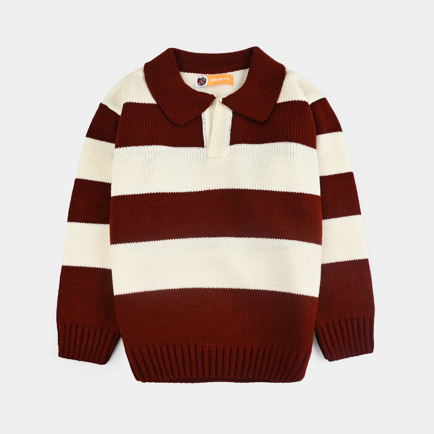 Boys Sweater Team 36 - Wood/Red