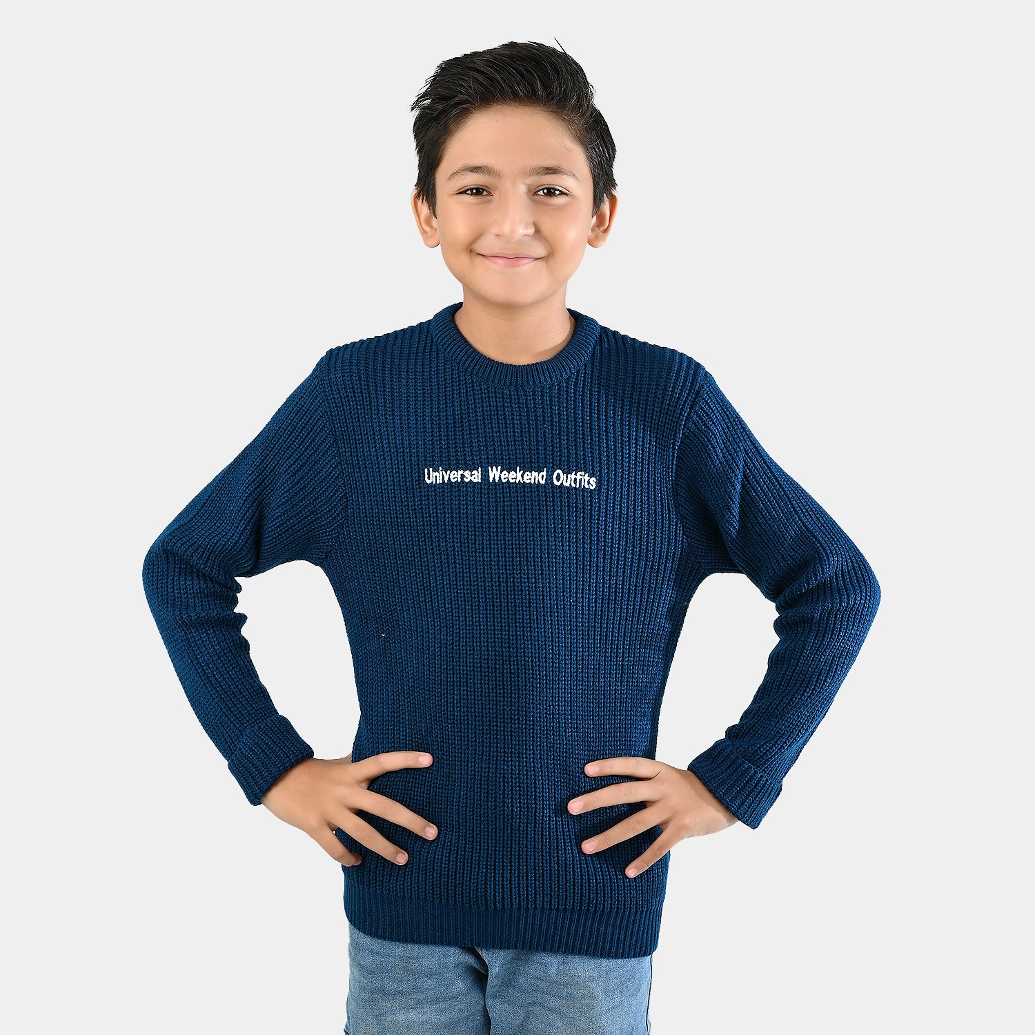Boys F/S Sweater - Blue - Image 3