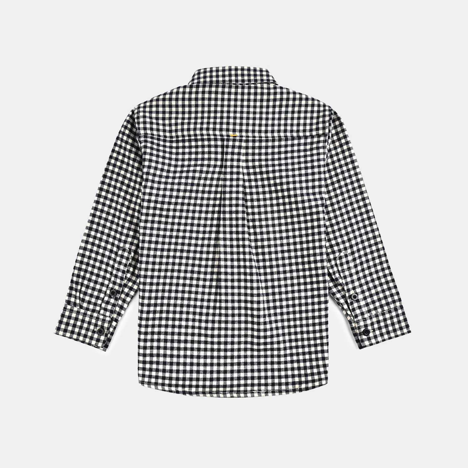 Boys Flannel Shirt (Skater) - White Check - Image 4