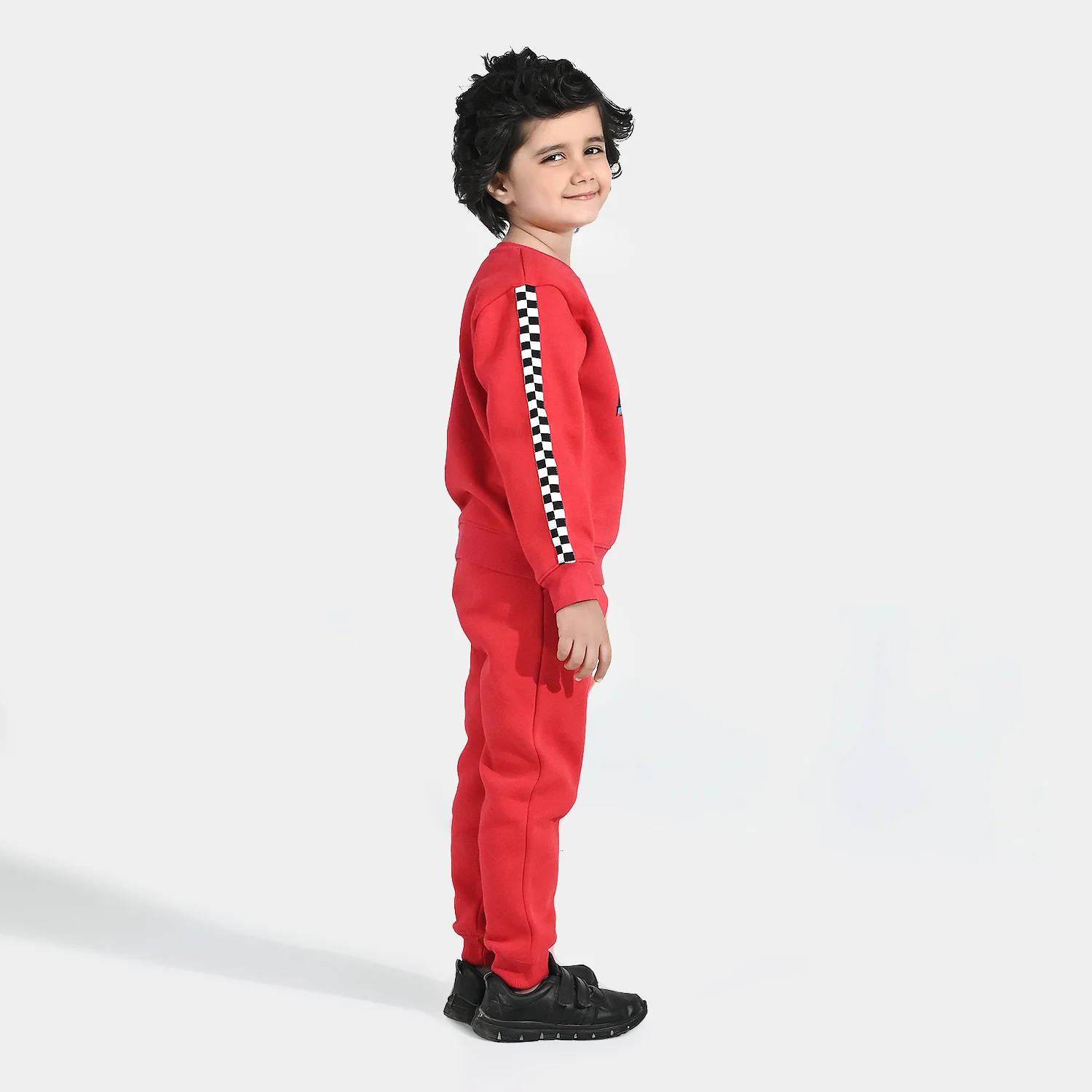 Boys Fleece 2 Piece Suit (Racing) - Red - Image 4