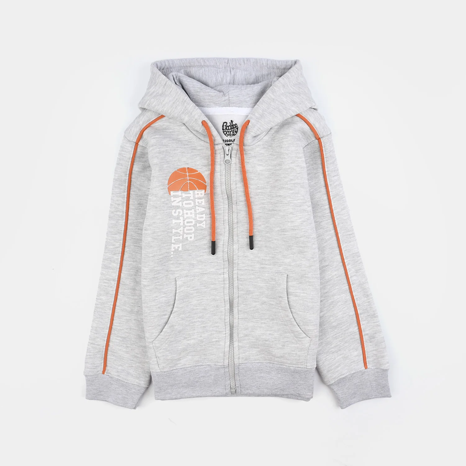 Boys Fleece 2 Piece Suit Ready To Hoop-Htr Grey - Image 6