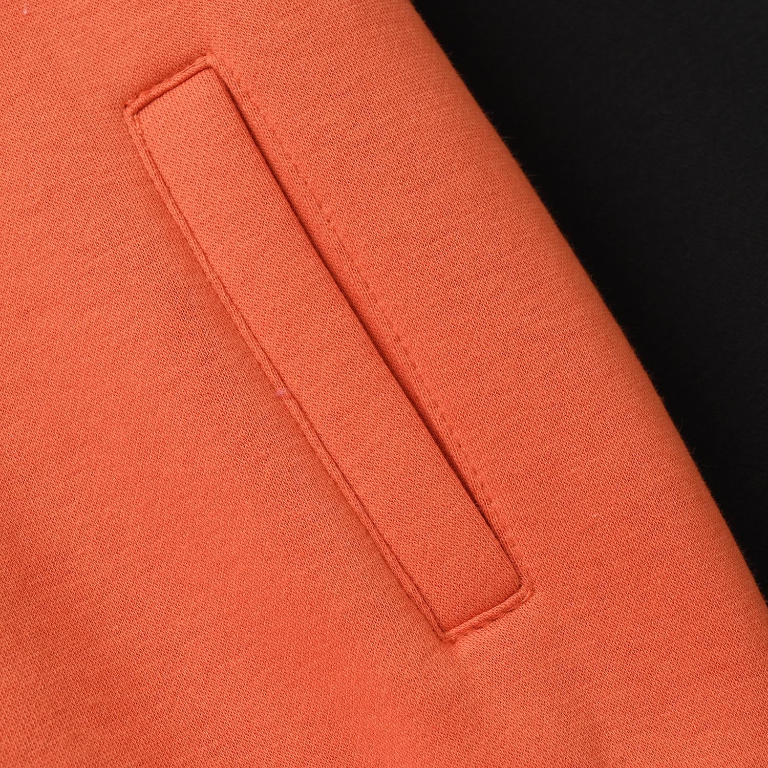 Boys Fleece Bomber Jacket No.25-ORANGE - Image 3