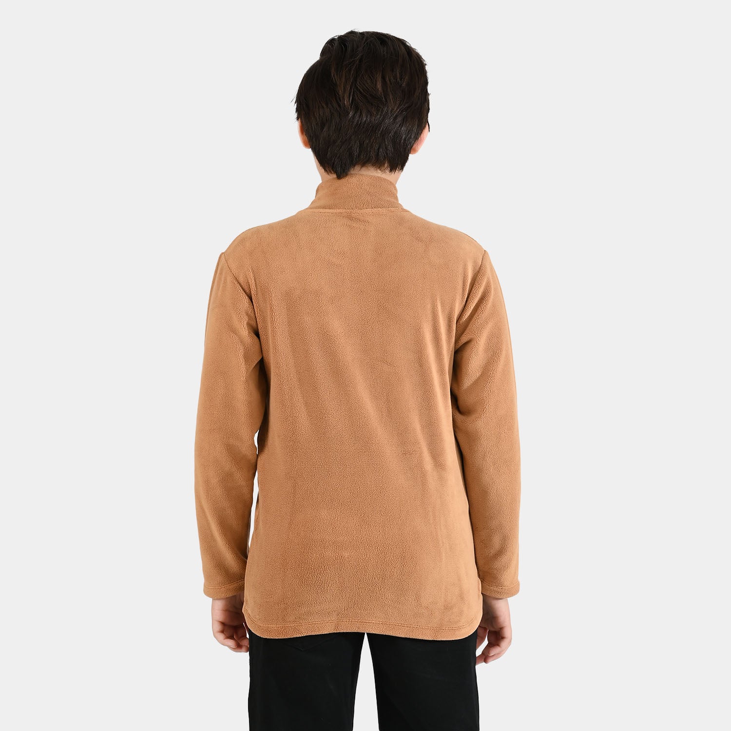Boys Fleece Jacket - Brown - Image 5