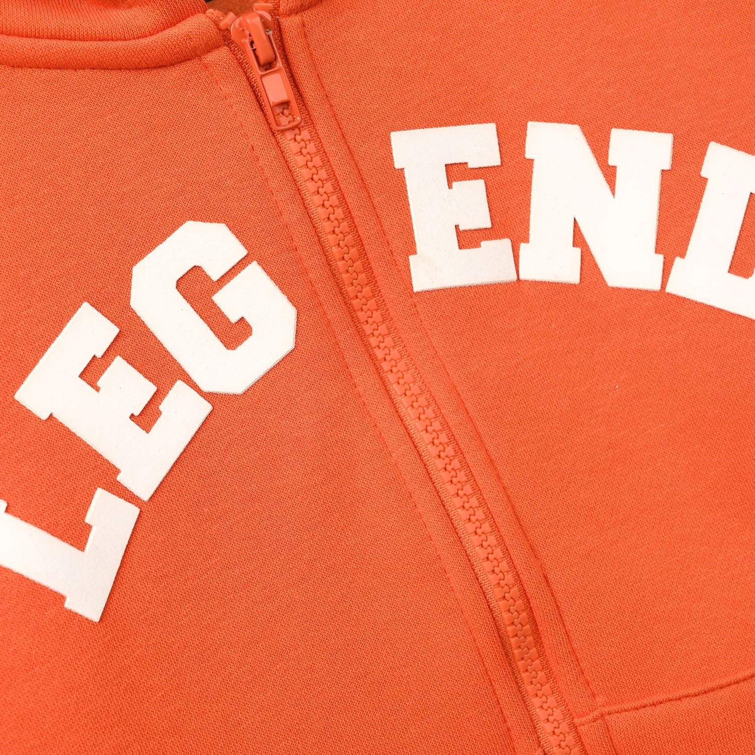 Boys Fleece Knitted Jacket Legend-Orange - Image 2