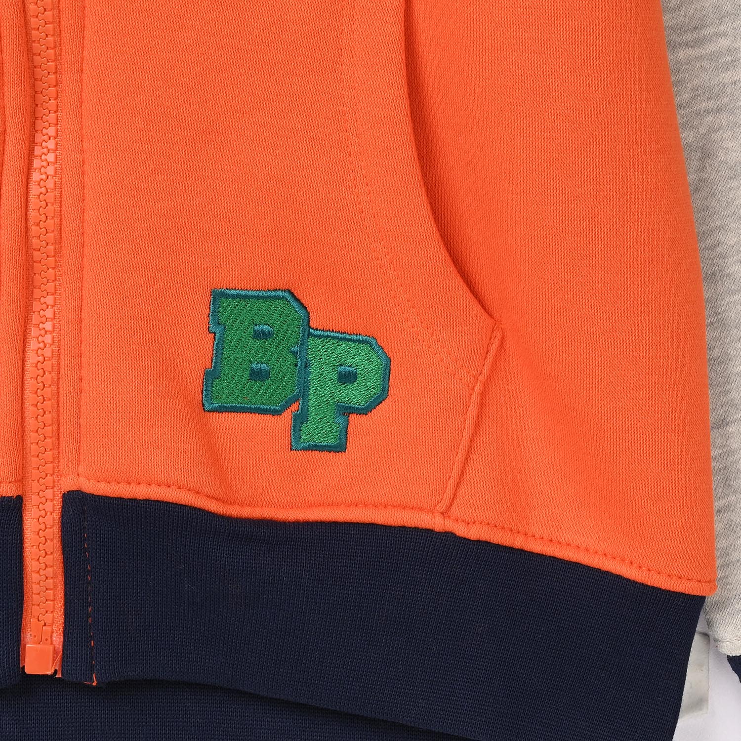 Boys Fleece Knitted Jacket Legend-Orange - Image 3