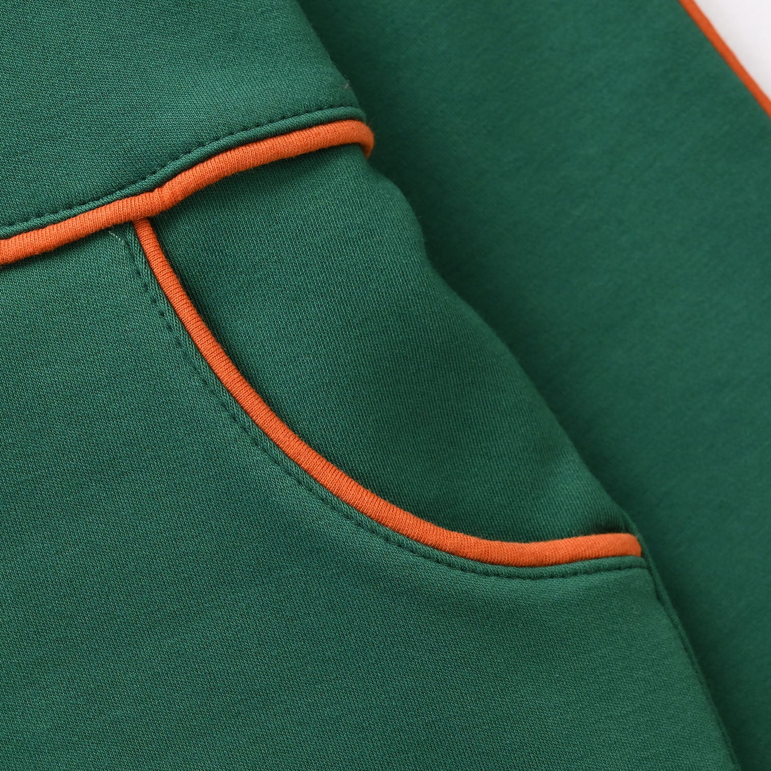 Boys Fleece Knitted Mock Jacket Basketball-Green - Image 3