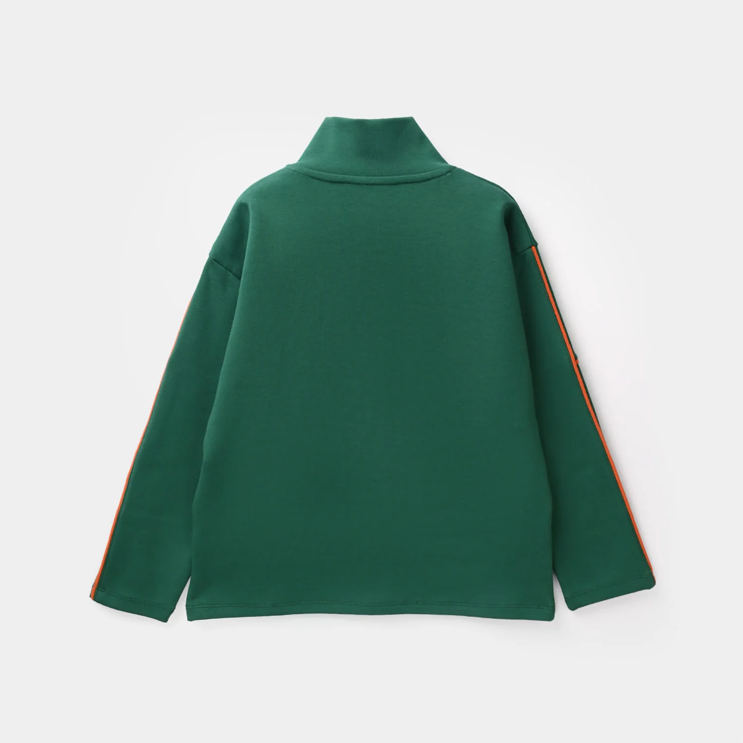 Boys Fleece Knitted Mock Jacket Basketball-Green - Image 4