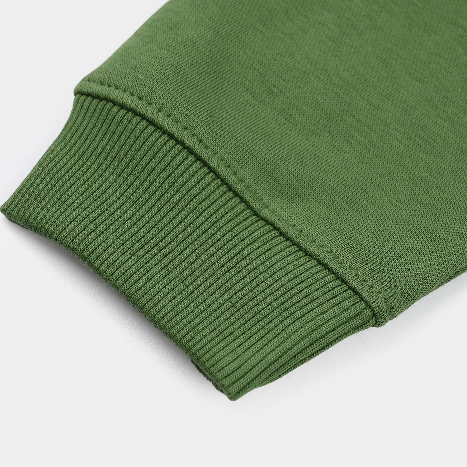 Boys Fleece Pajama Basic-Olive Green - Image 4