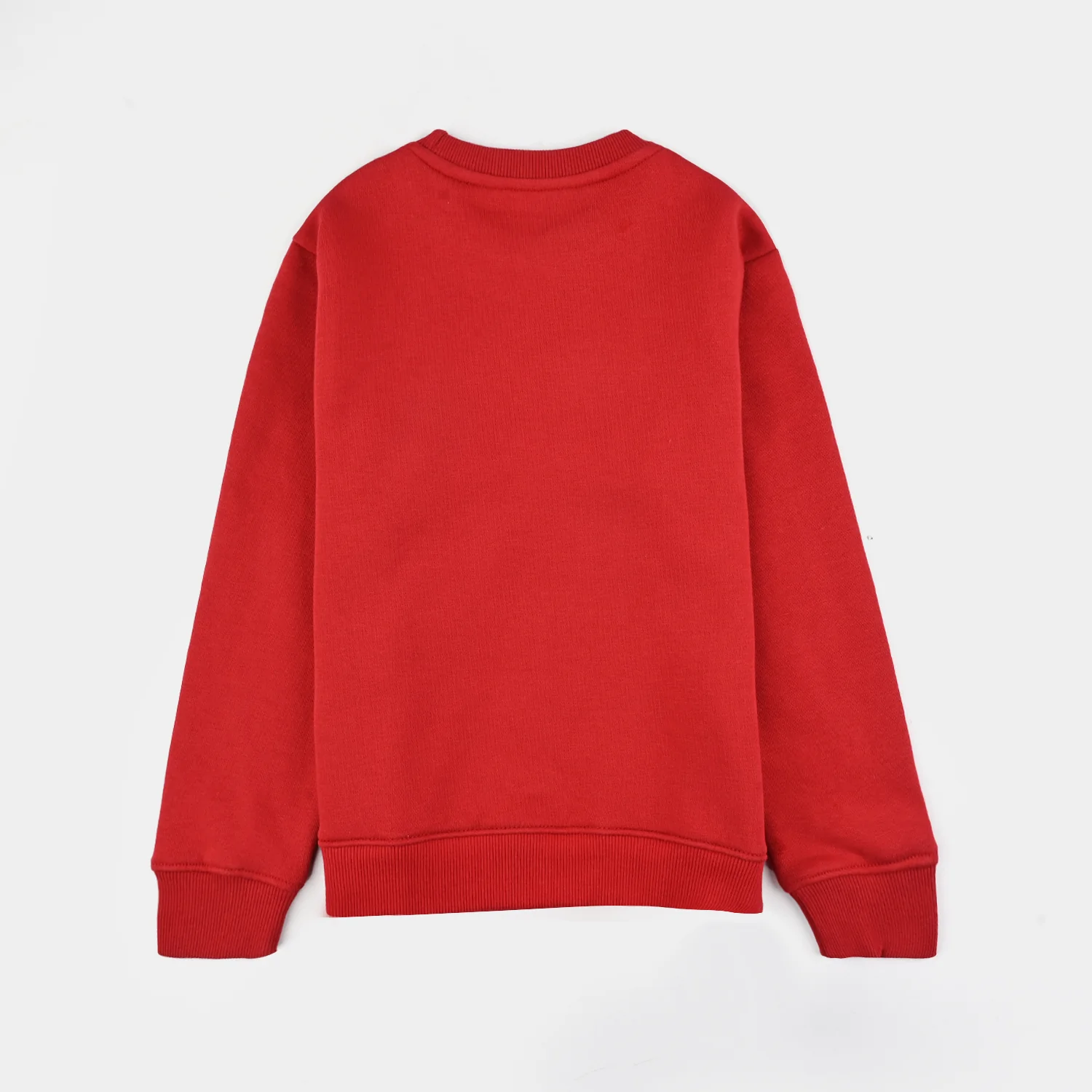 Boys Fleece Sweatshirt Red Today-Salsa - Image 3