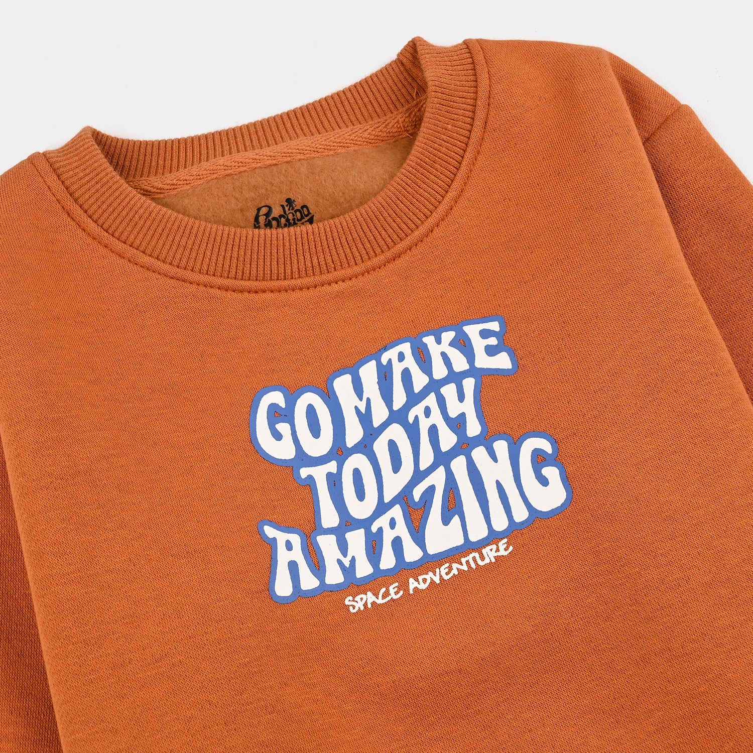 Boys Fleece Sweatshirt (Today Amazing) - Orange - Image 2