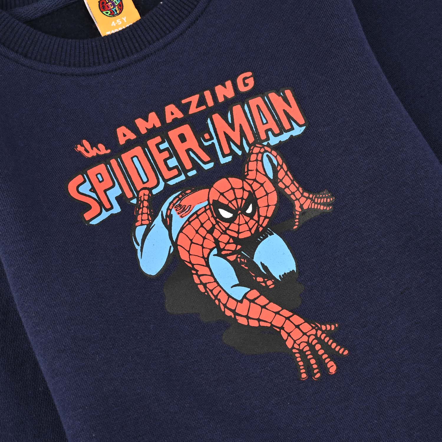 Boys Fleece Sweatshirt Character - Navy - Image 3