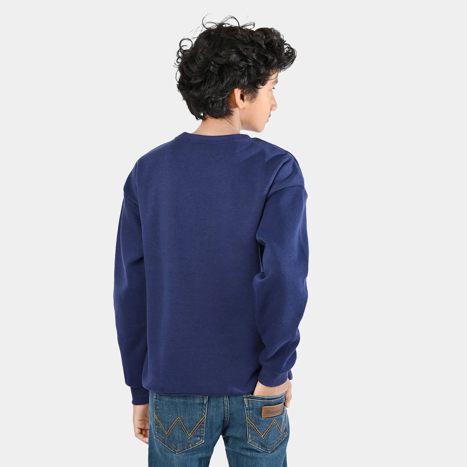 Boys Fleece Sweatshirt Character - Navy Blue - Image 5