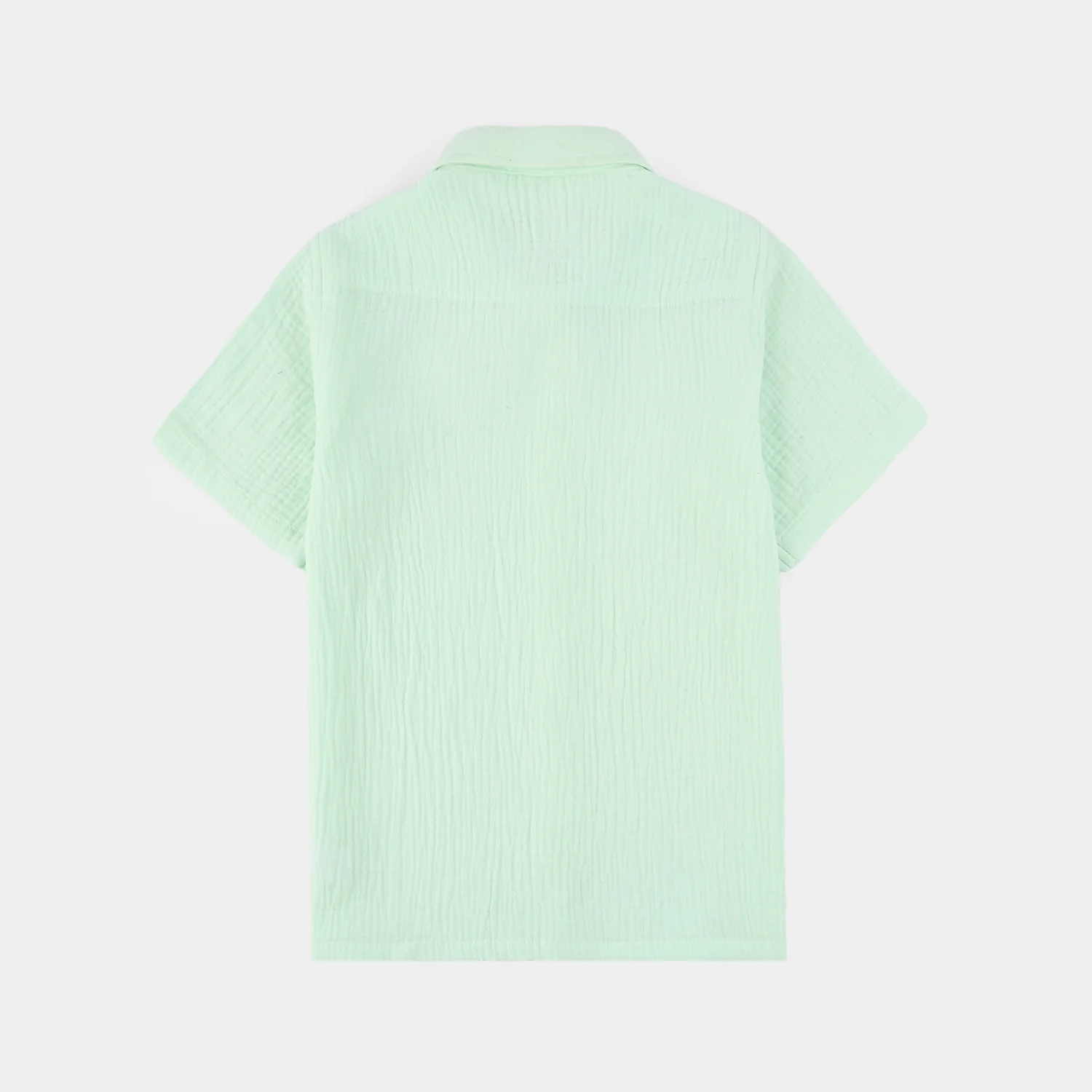 Boys Gauze Shirt (Sun Shine) - Green - Image 4