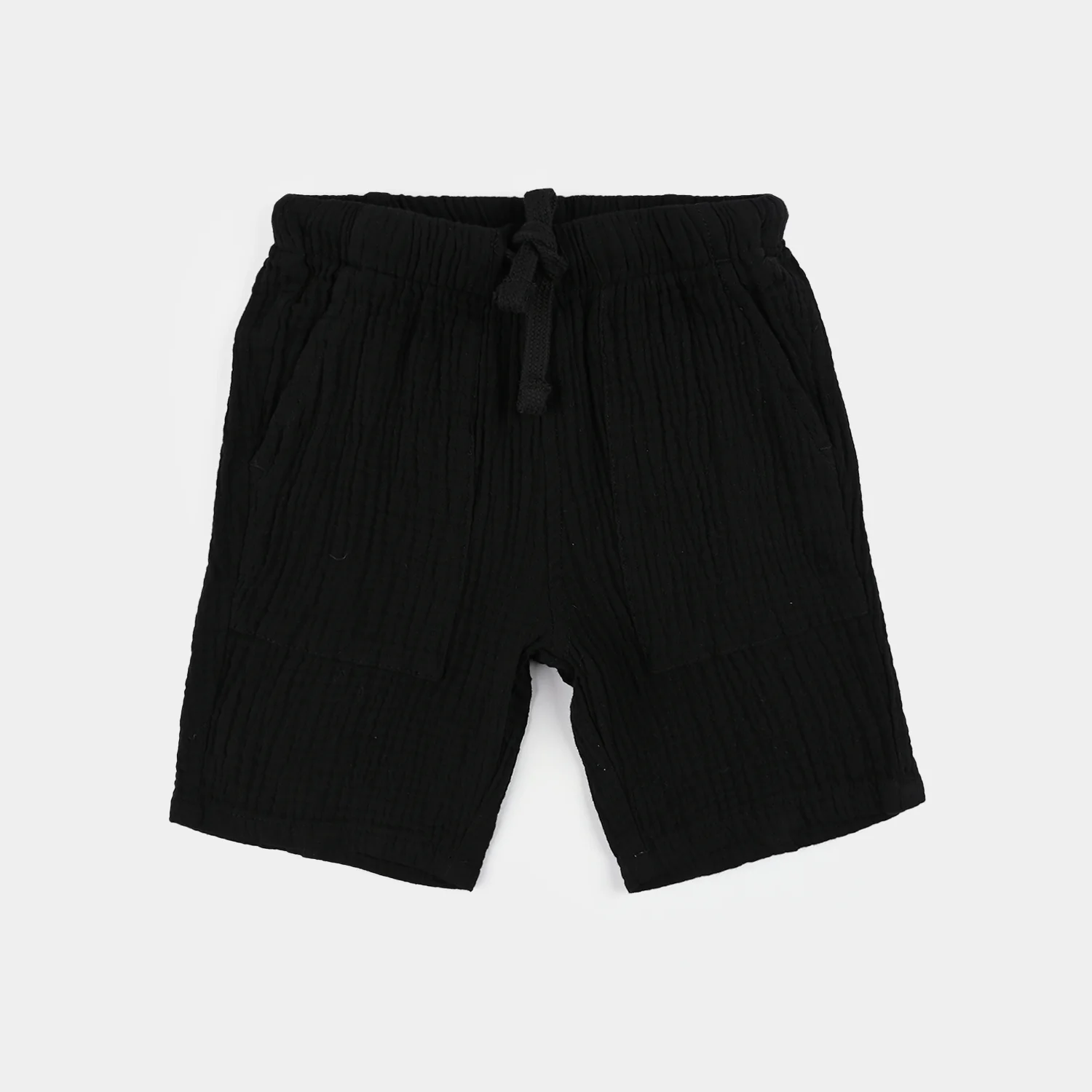 Boys Gauze Shorts (Power Move) - Black