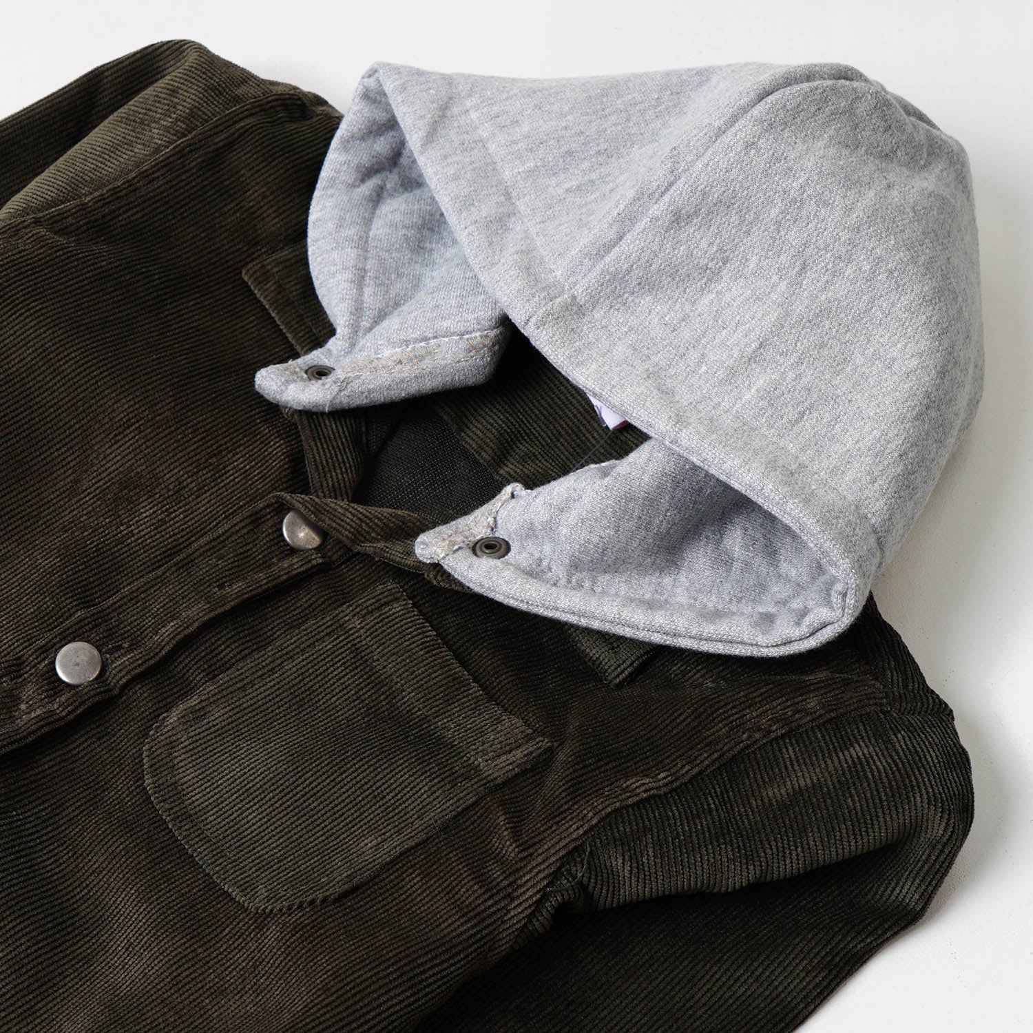 Boys Hooded Shirt Dream It - Dark Green - Image 2