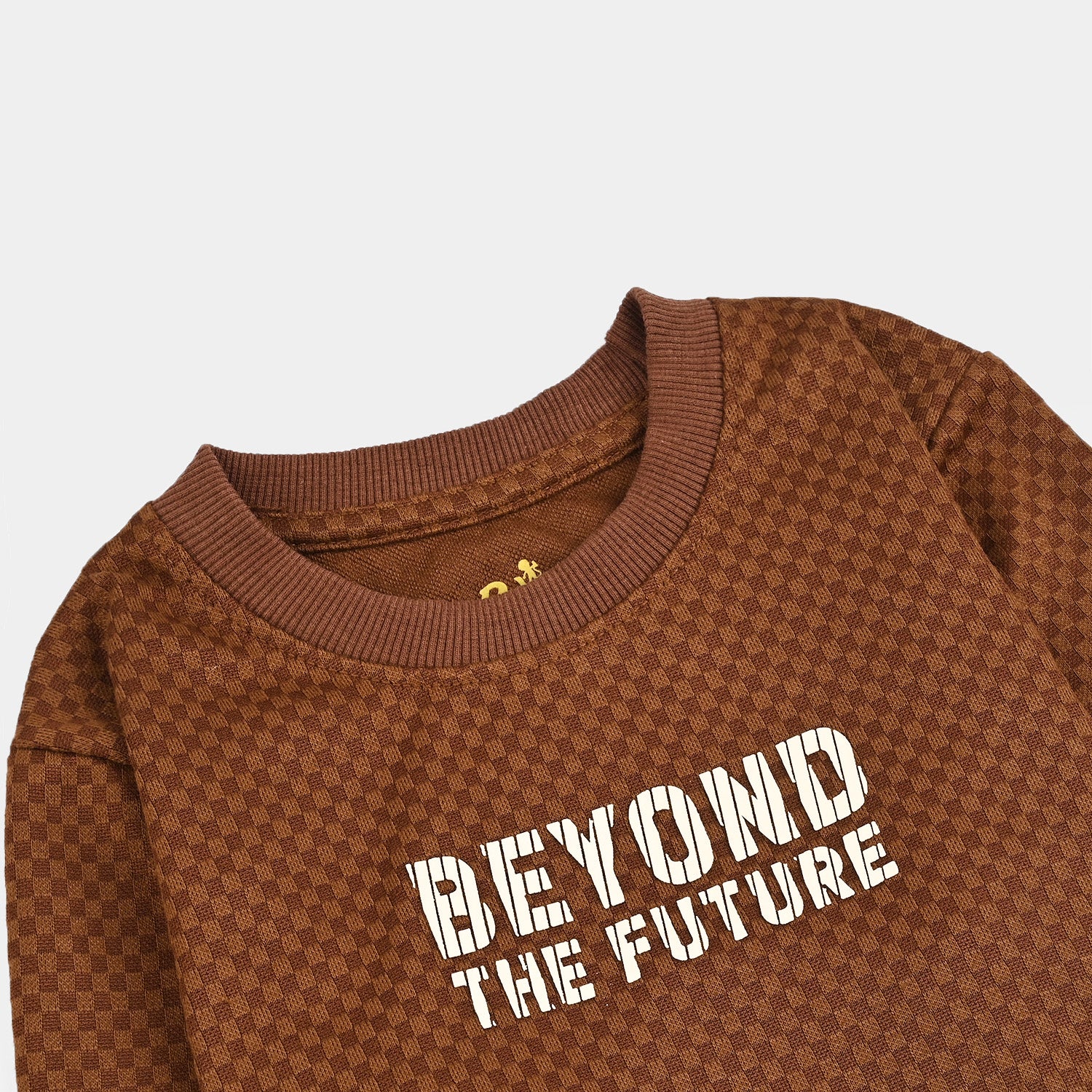 Boys Jacquard Sweatshirt (Beyond The Future) - Brown - Image 2