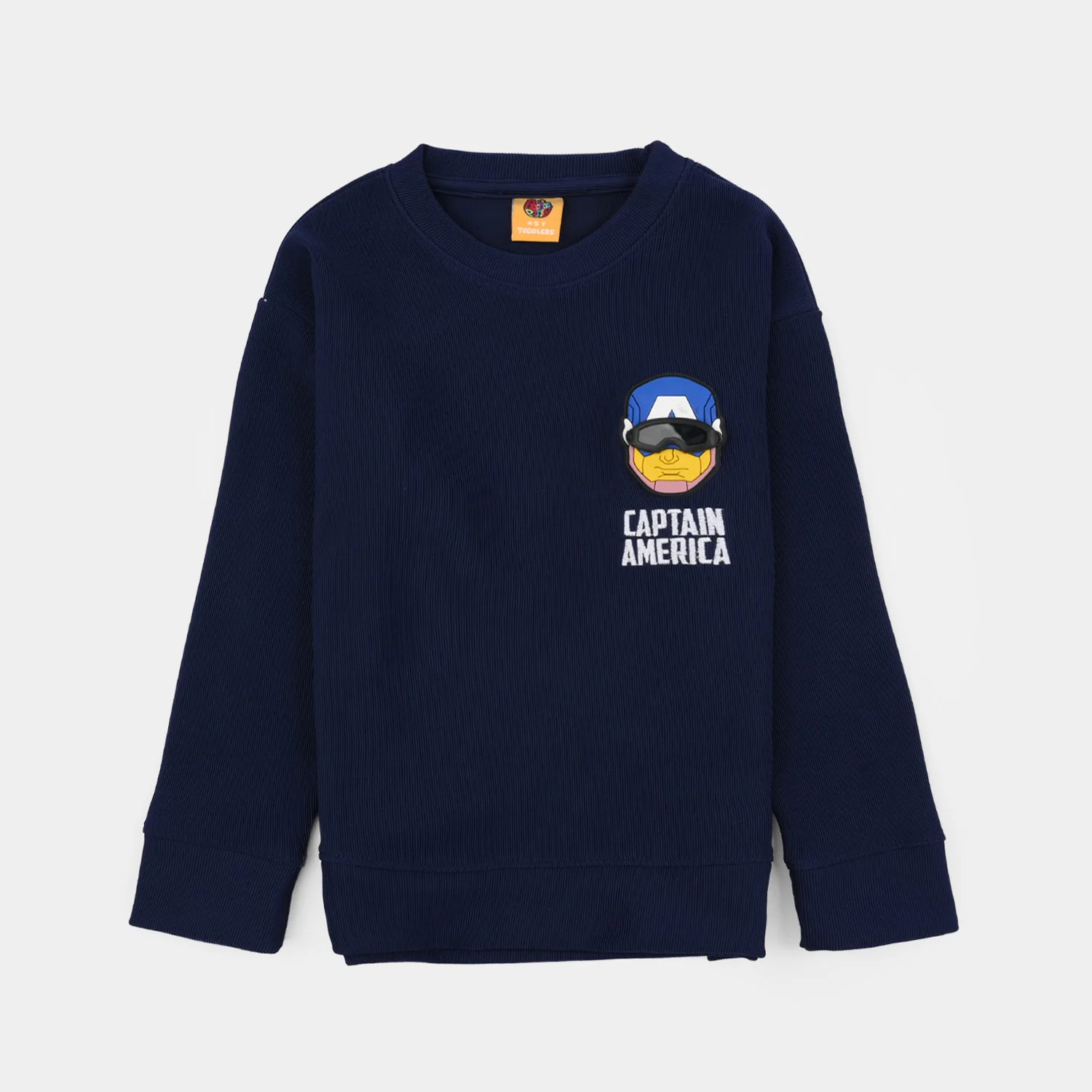 Boys Jacquard Sweatshirt - Blue