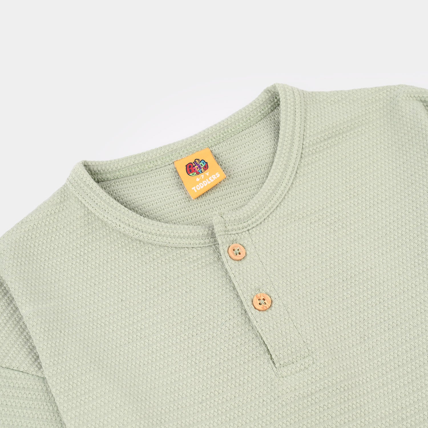 Boys Jacquard T-Shirt (Enjoy The Ride) – Olive - Image 5