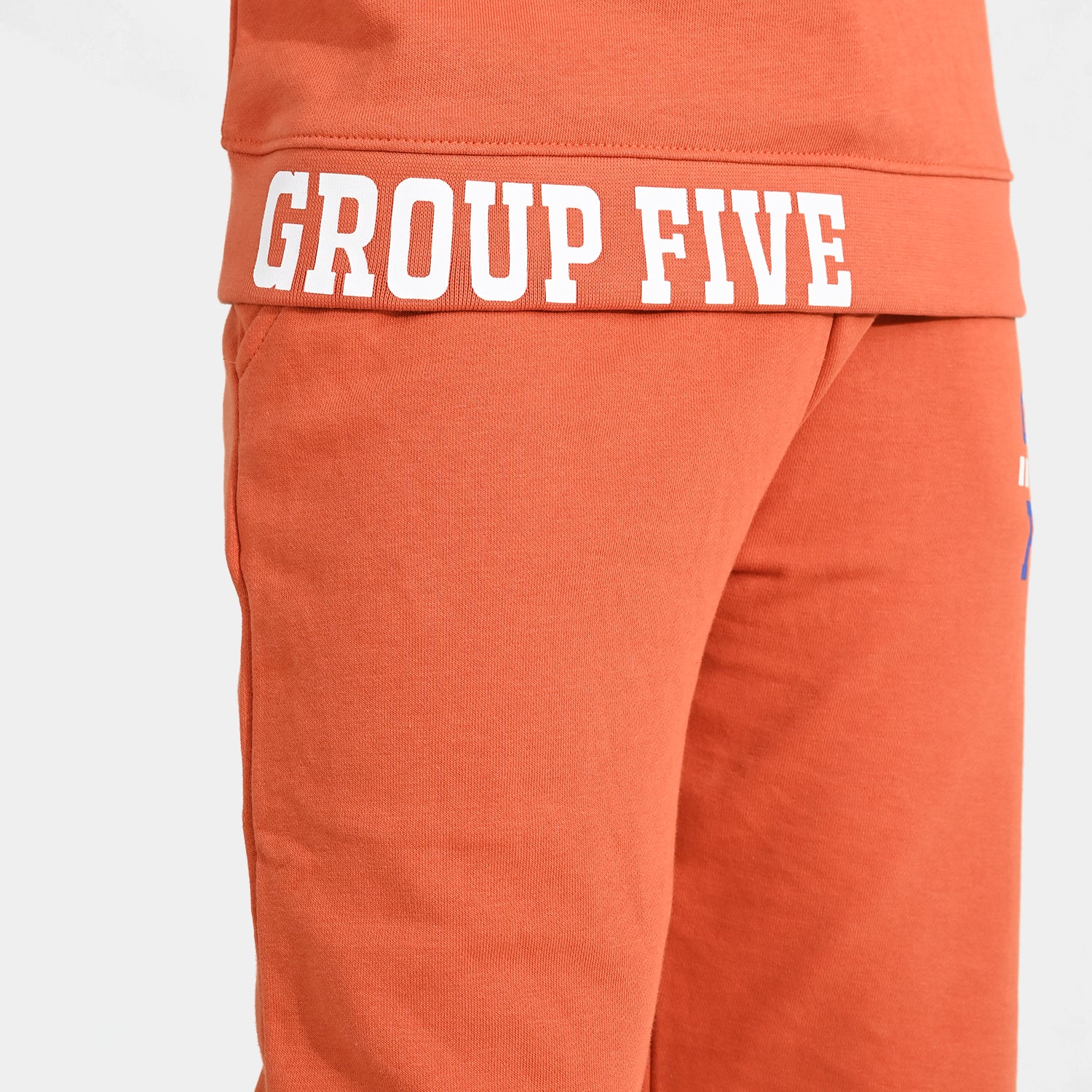 Boys Jersey/Terry 2 Piece Suit - Orange - Image 7