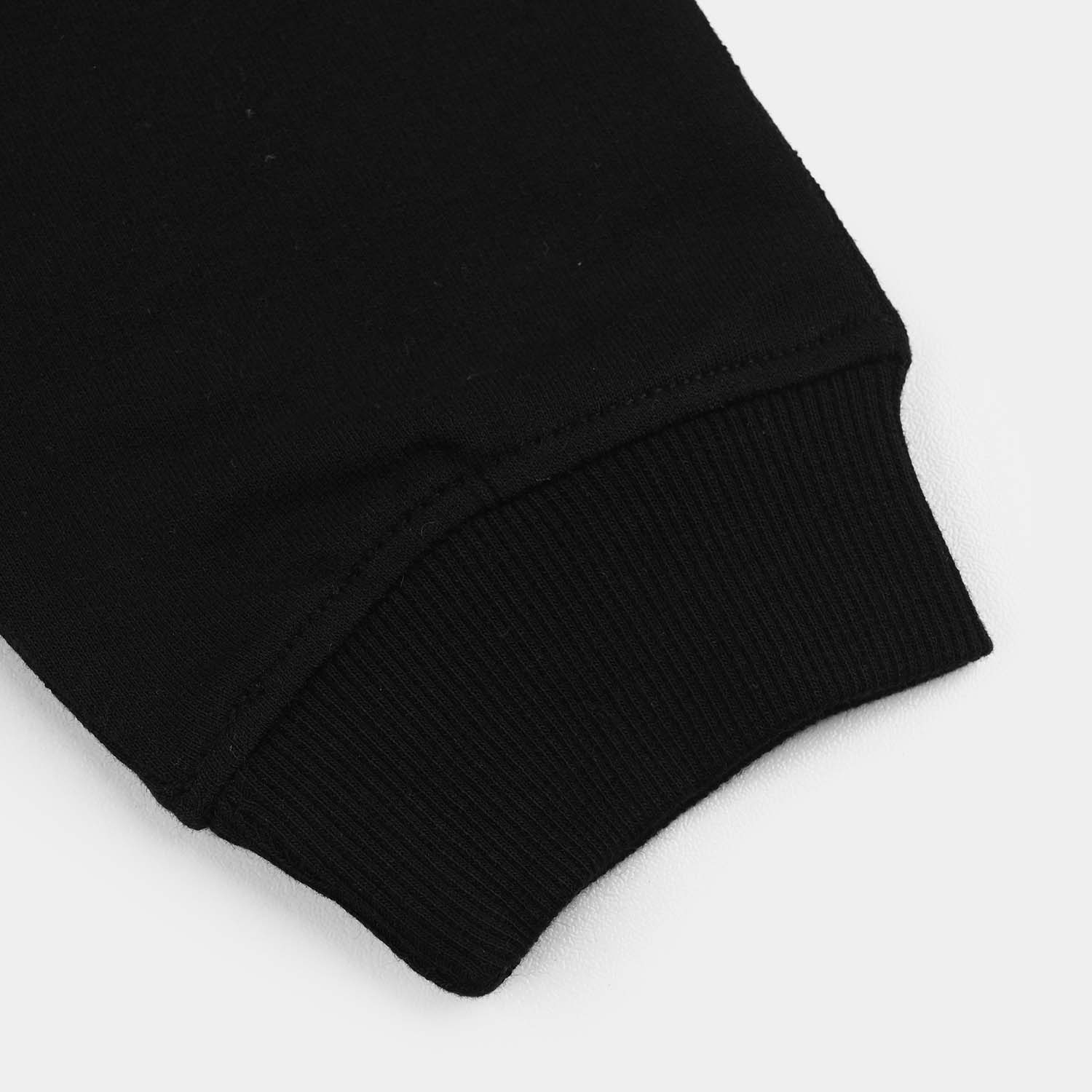 Boys Jersey/Terry Pajama (Basic) - Jet Black - Image 3