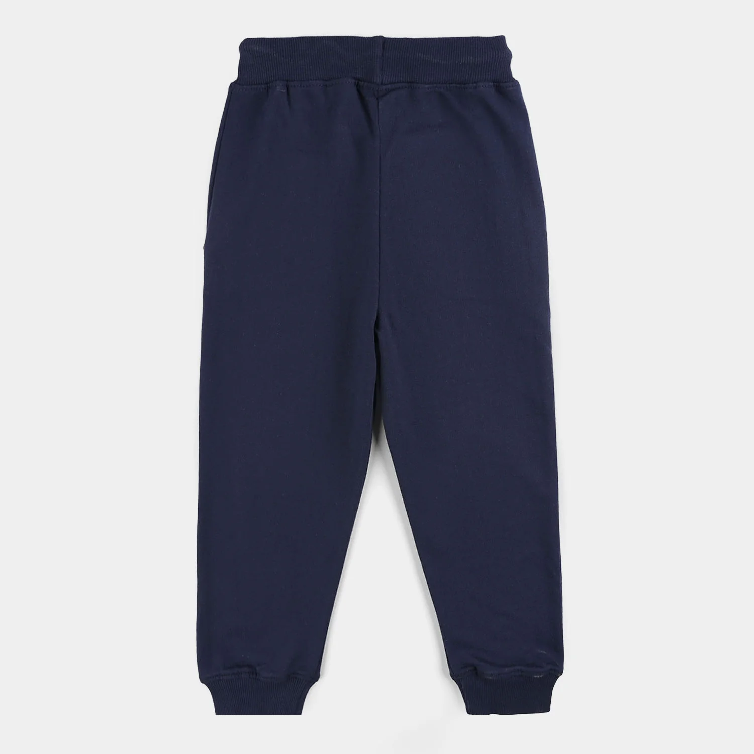 Boys Jersey/Terry Pajama (Basic) - Navy Blue - Image 4