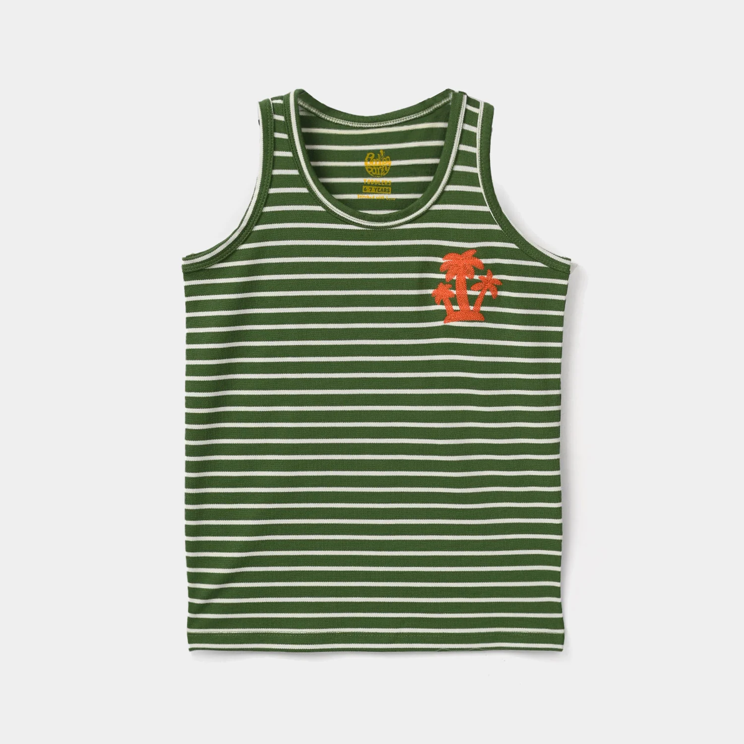 Boys Jersey/Terry Sando Palm Tree - Green - Image 3