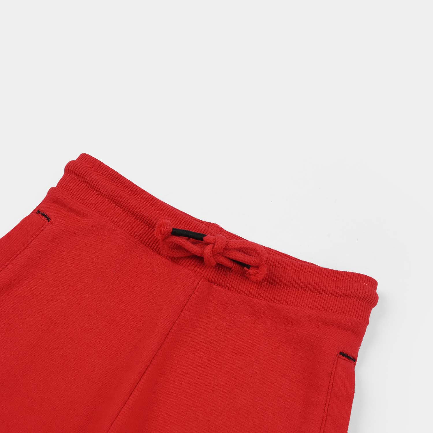 Boys Jersey/Terry Shorts - Red - Image 2