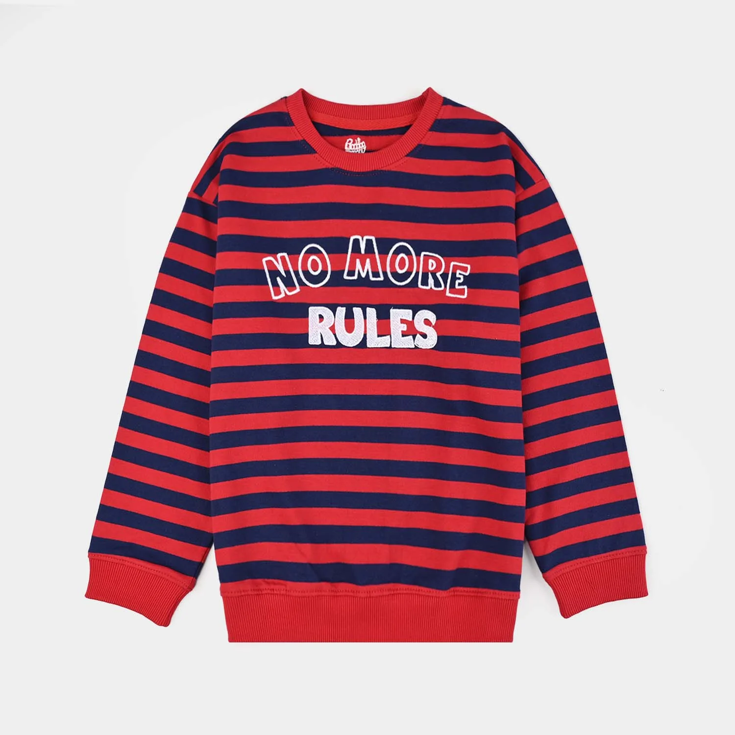 Boys Jersey/Terry Sweatshirt - Red - Image 2