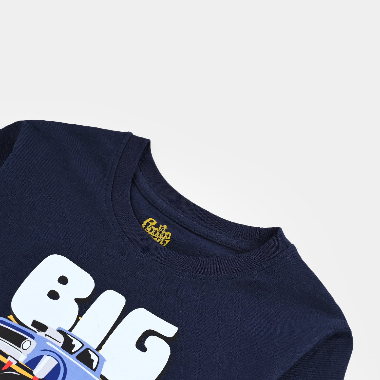 Boys Jersey/Terry T-Shirt F/S Big Bro-NAVY - Image 2