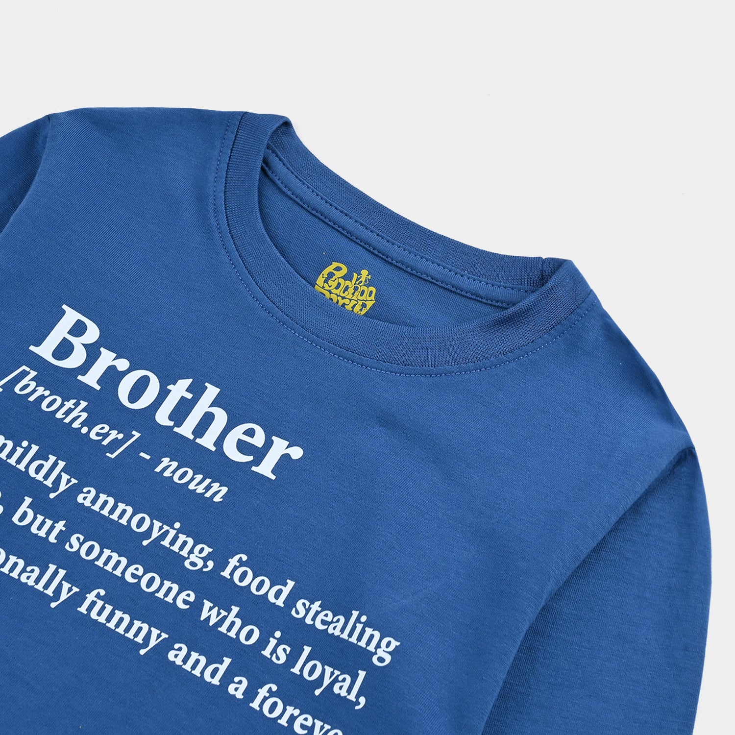 Boys Jersey/Terry T-Shirt F/S Brother-C.Blue - Image 2
