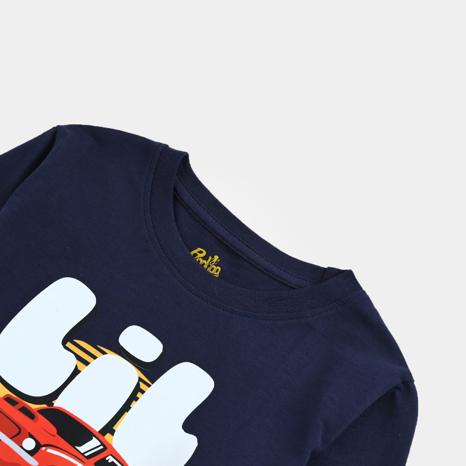 Boys Jersey/Terry T-Shirt F/S Lil Bro-NAVY - Image 2