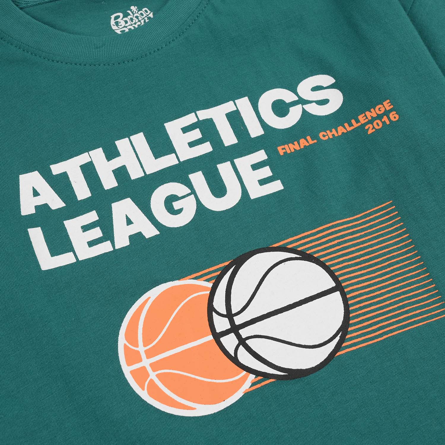 Boys Jersey/Terry T-Shirt (Athletic) - Green - Image 2