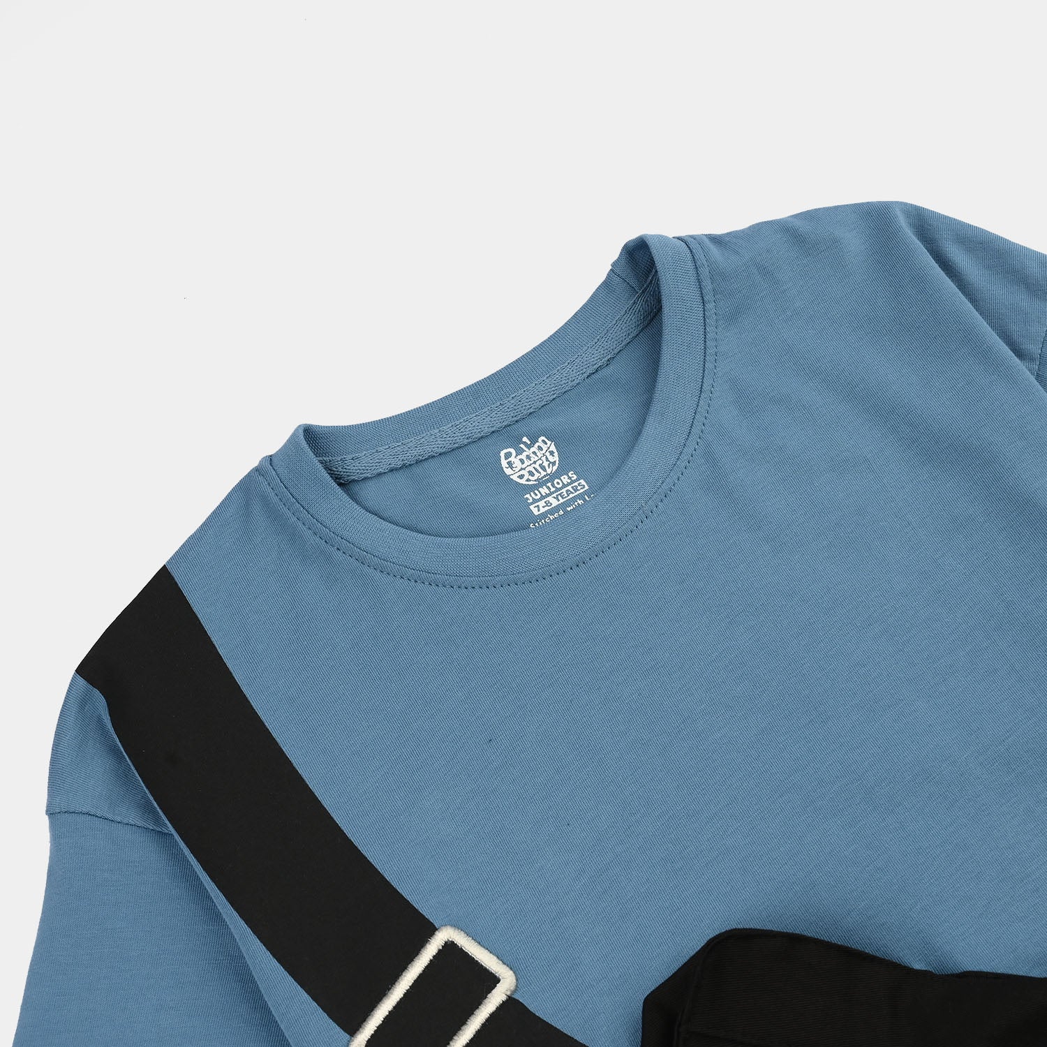 Boys Jersey/Terry T-Shirt (Bag) - Blue - Image 2