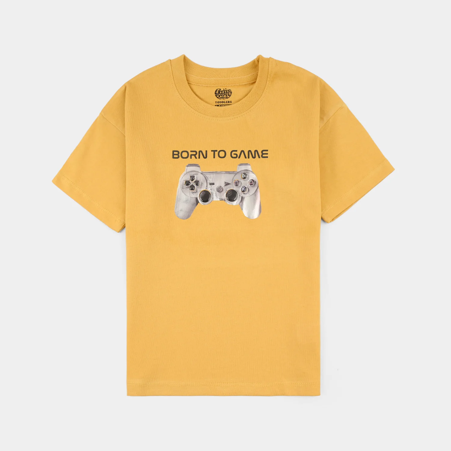 Boys Jersey/Terry T-Shirt (Born To Game) – Yellow