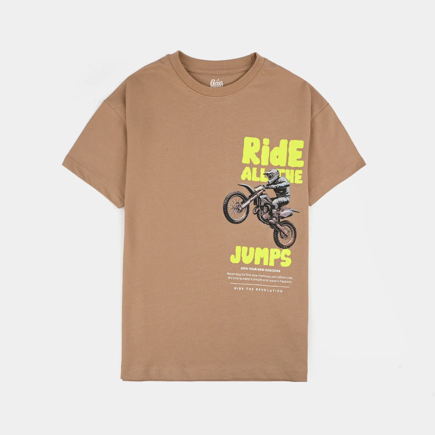 Boys Jersey/Terry T-Shirt Ride All the Jump