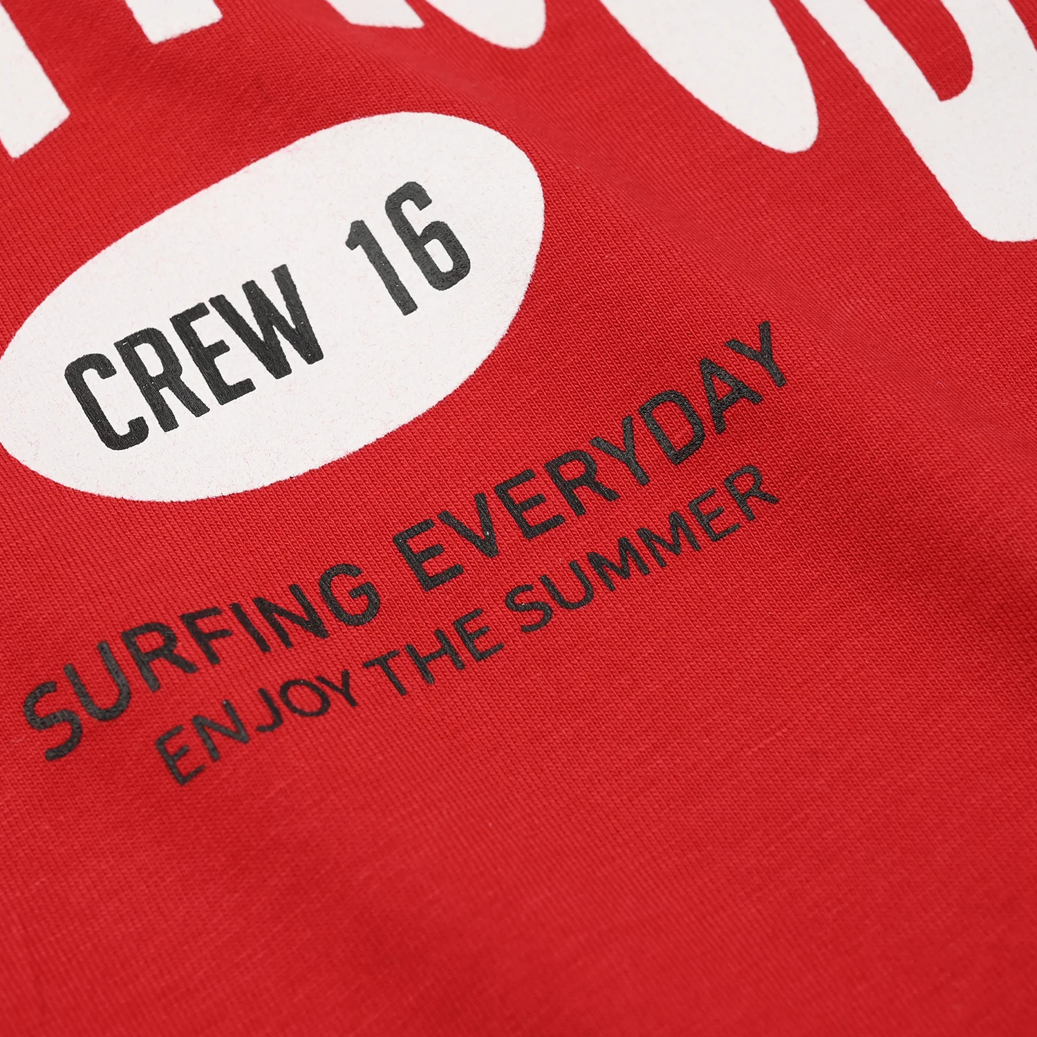 Boys Jersey/Terry T-Shirt (Vacay Mood) – Red - Image 3