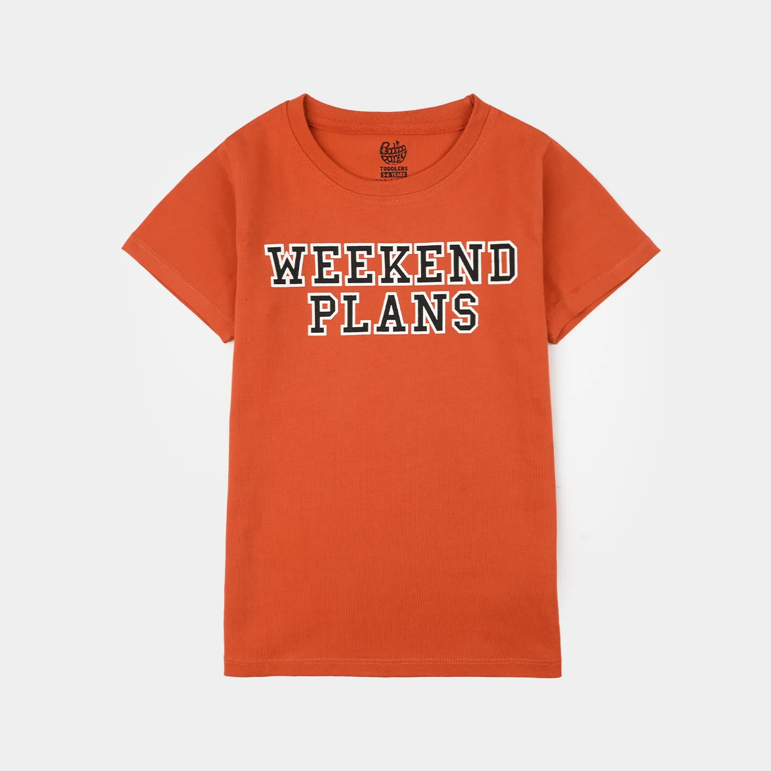 Boys Jersey/Terry T-Shirt (Weekend Plans) - Rust