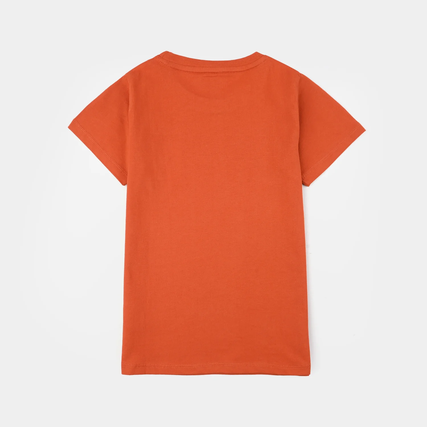 Boys Jersey/Terry T-Shirt (Weekend Plans) - Rust - Image 3