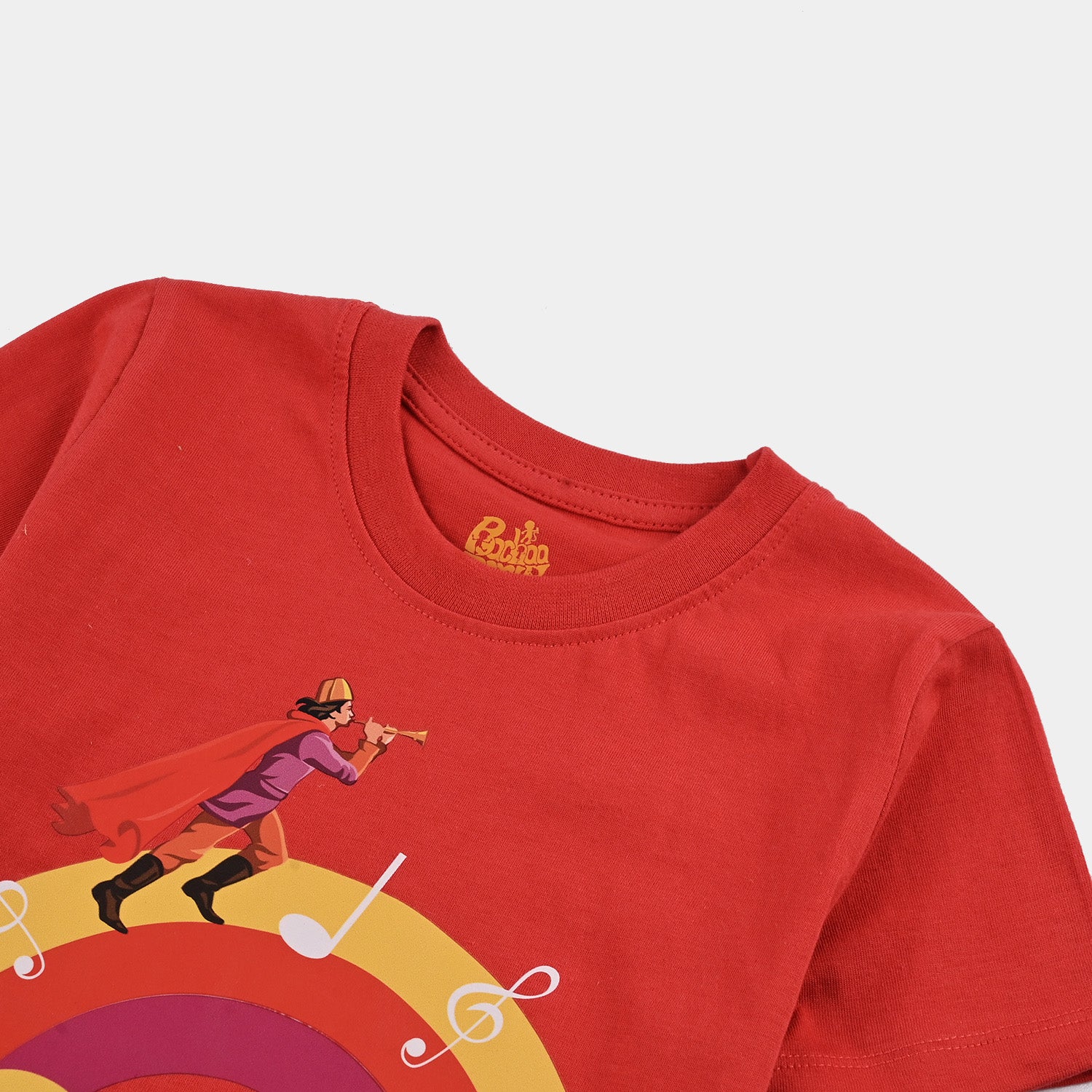 Boys Jersey/Terry T-Shirt Imagination-Red - Image 2