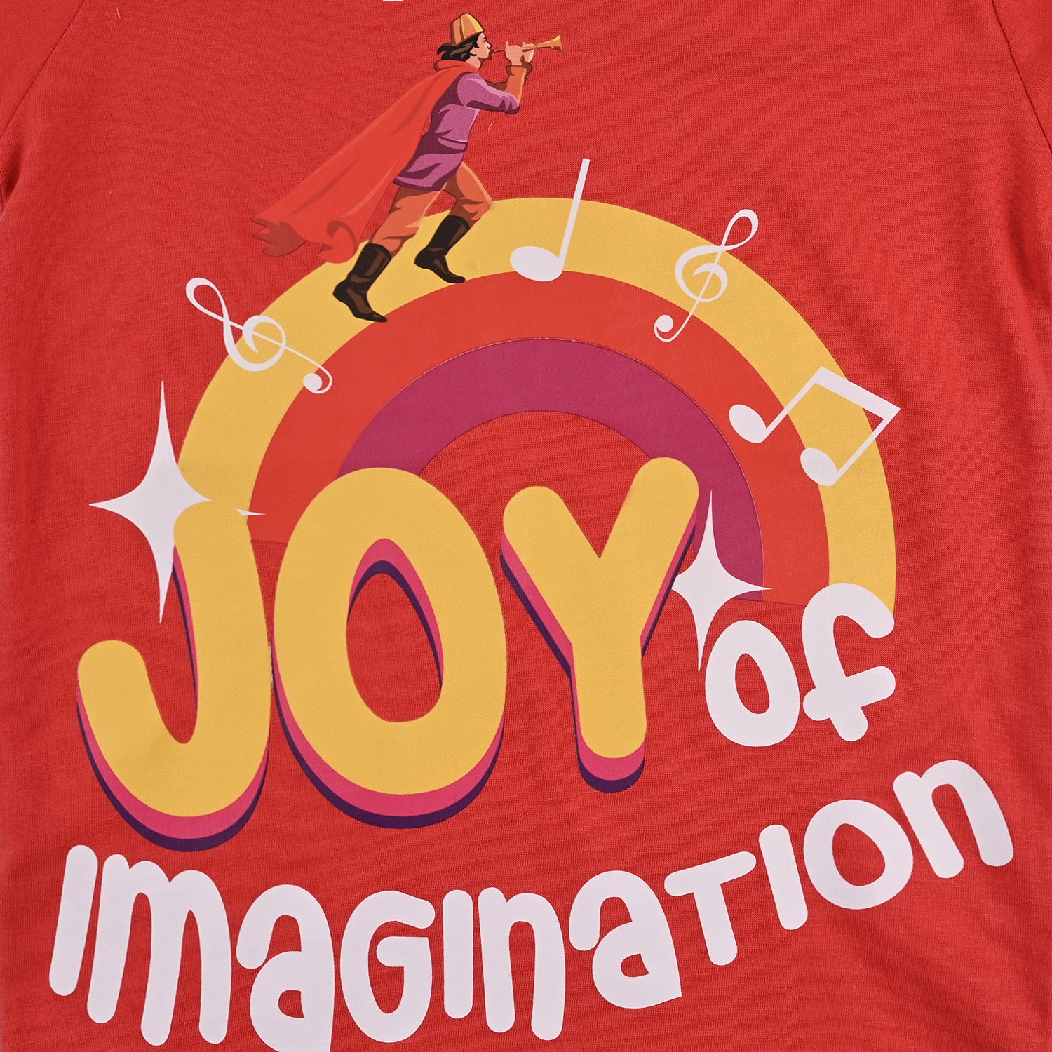 Boys Jersey/Terry T-Shirt Imagination-Red - Image 3