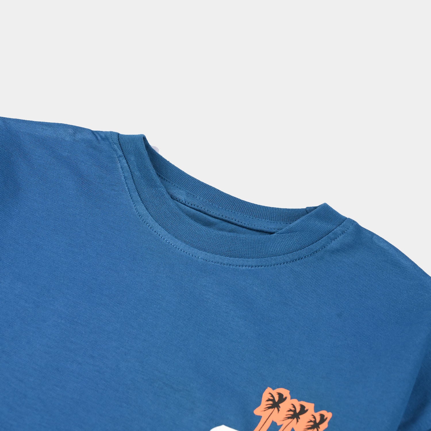 Boys Jersey/Terry T-Shirt (Surf Vibe) - Blue - Image 3