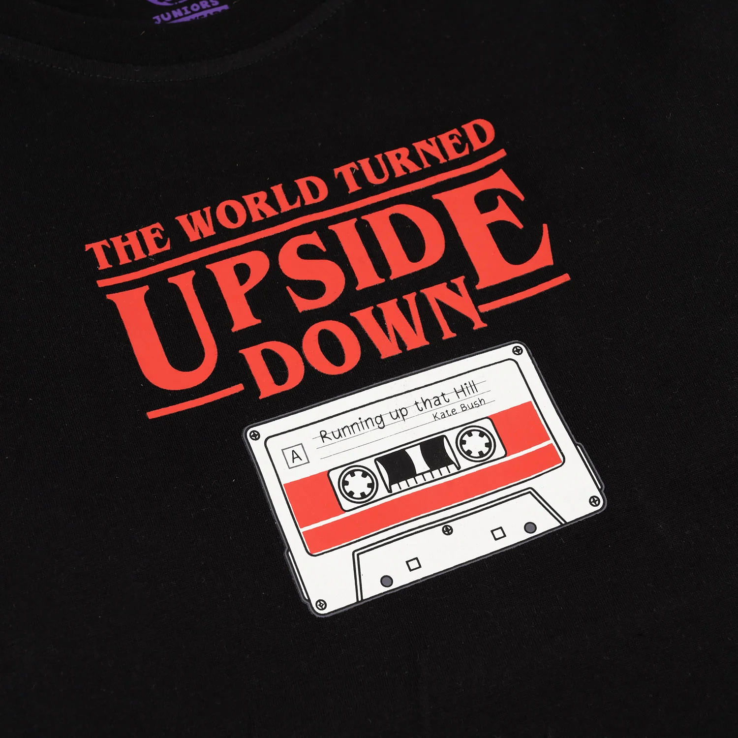 Boys Jersey/Terry T-Shirt Upside Down-BLACK - Image 2