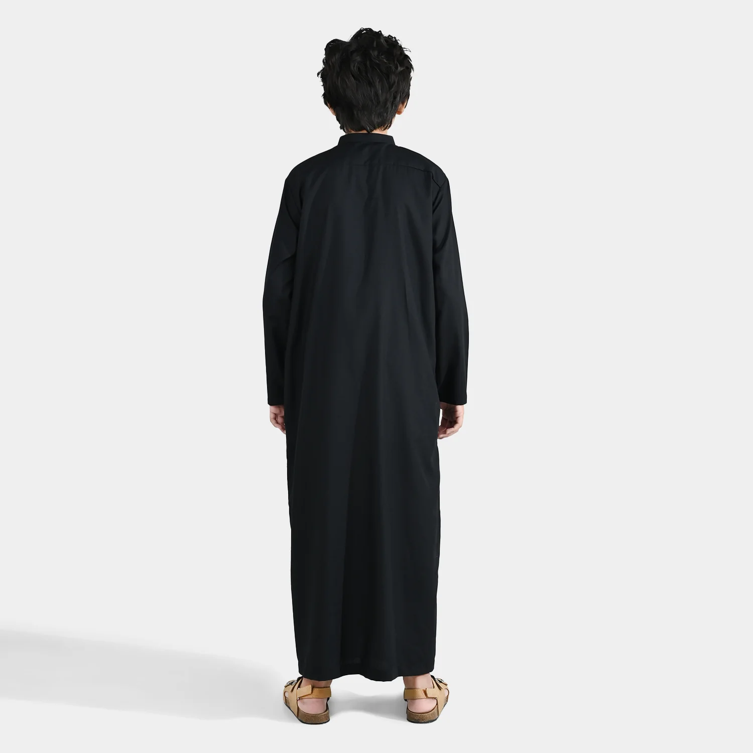 Boys Poly Viscose Jubba - Black - Image 5