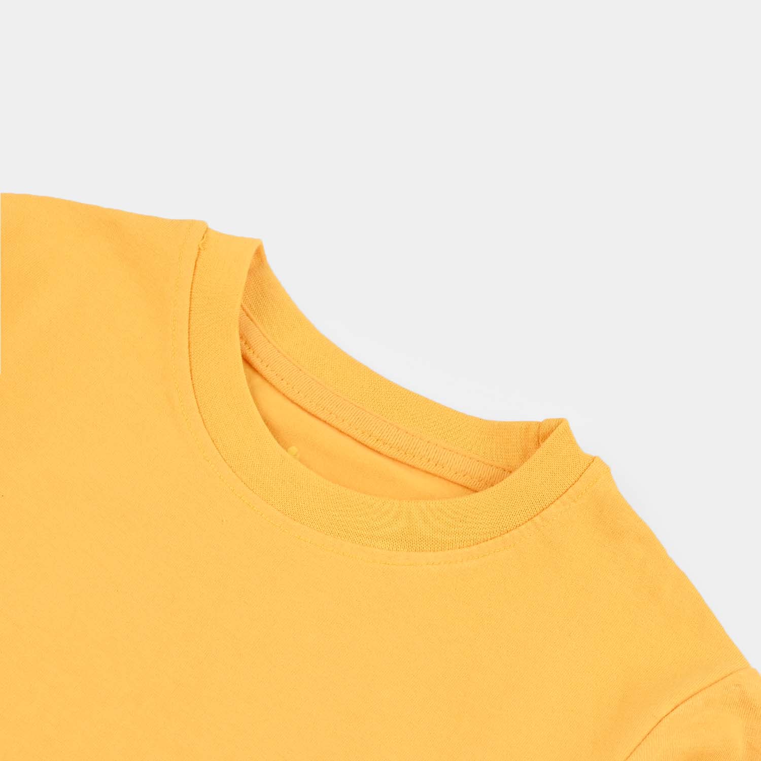 Boys Lycra Jersey T-Shirt (Basic) - Yellow - Image 2