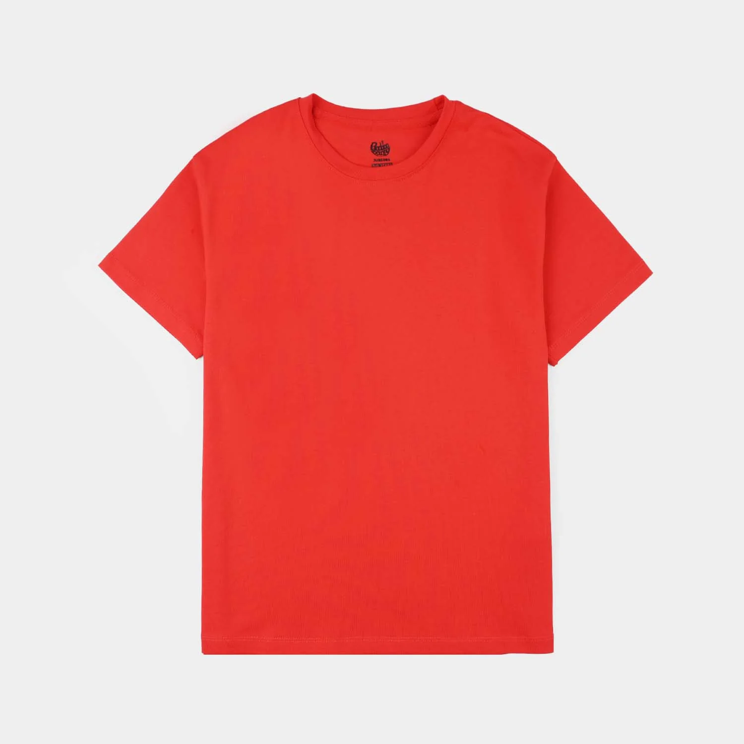 Boys Lycra Jersey Basic T-Shirt - Red