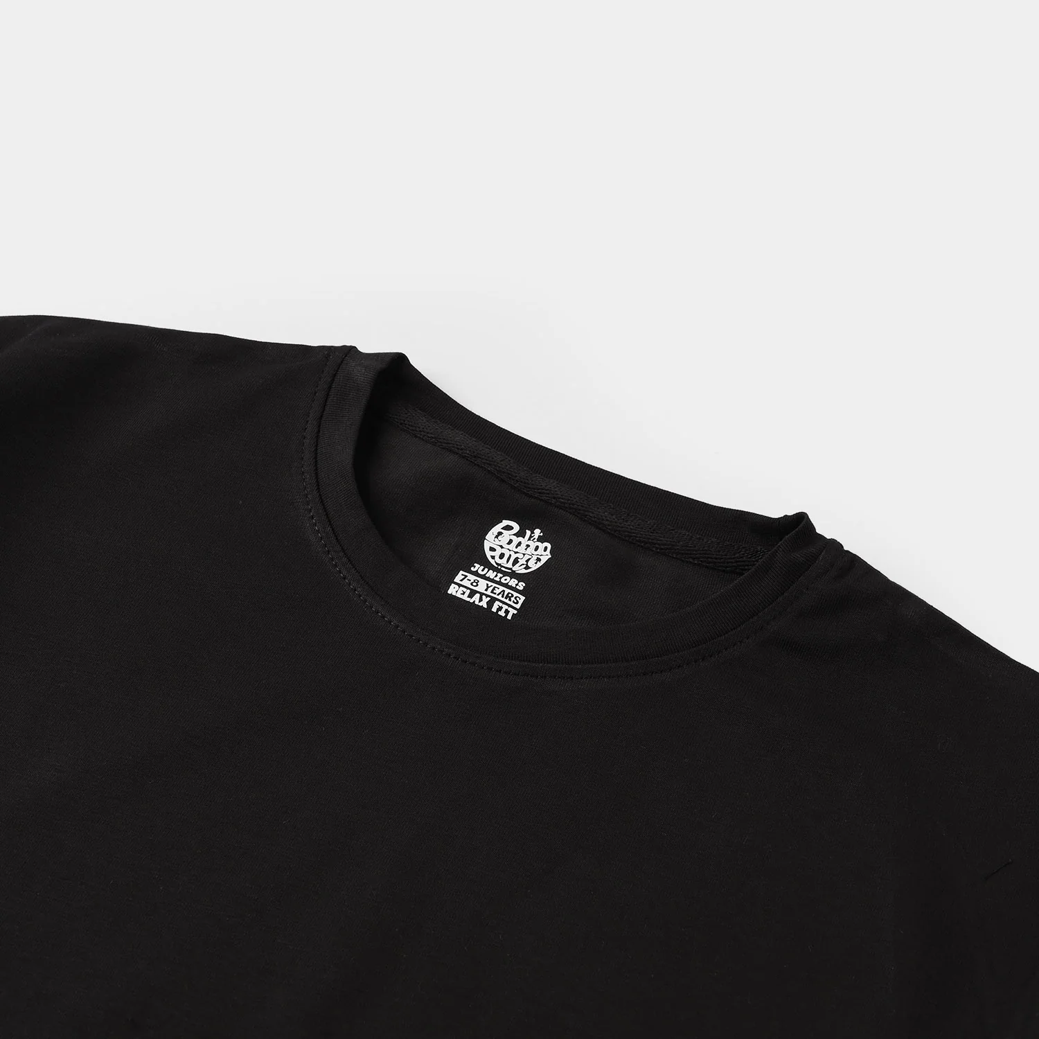 Boys Lycra Jersey Basic T-Shirt – Jet Black - Image 2