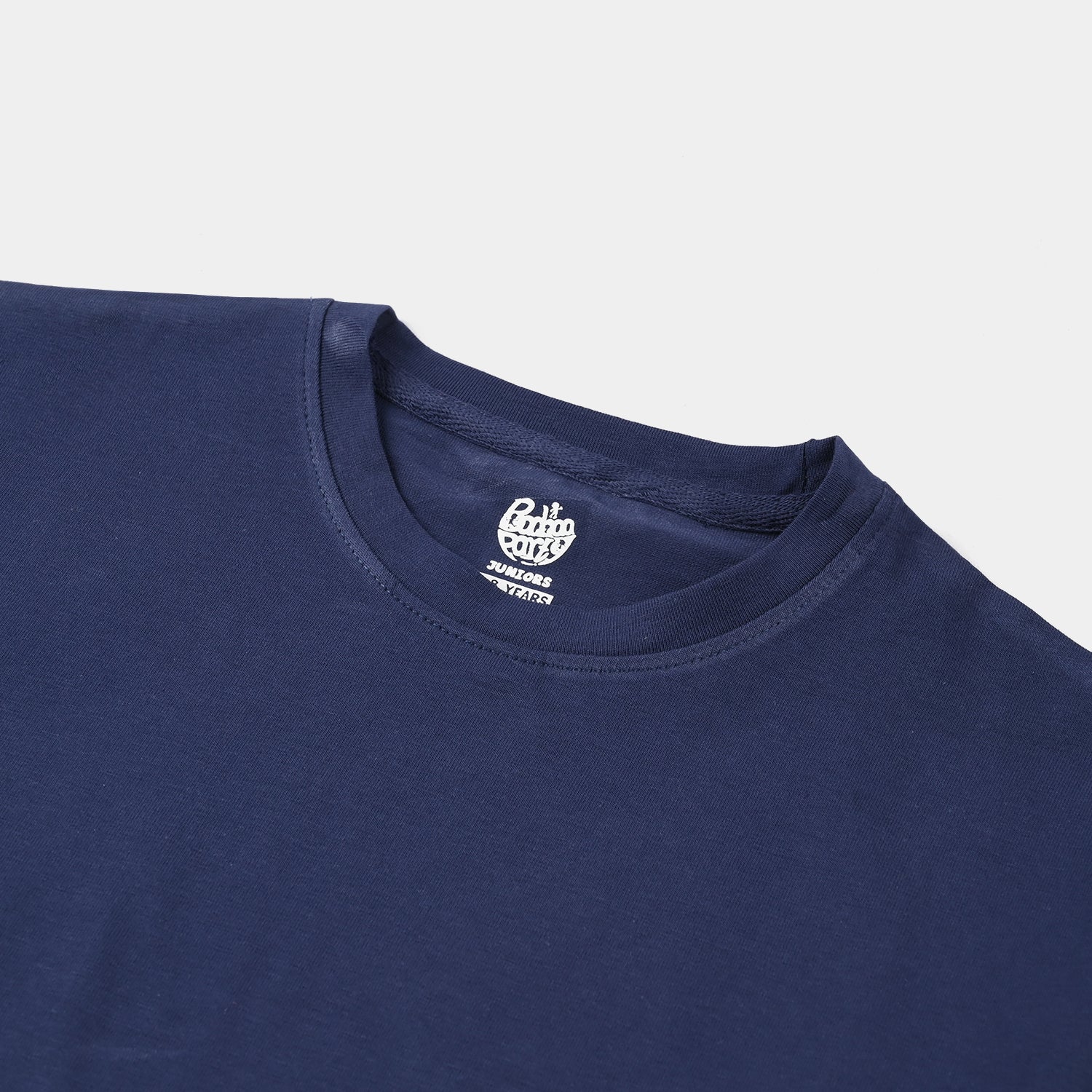 Boys Lycra Jersey Basic T-Shirt – Navy Blue - Image 2